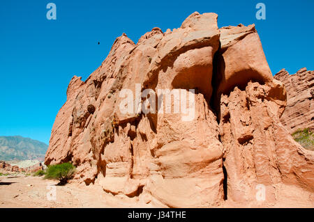 "Quebrada de Las Conchas" Felsformationen - Salta - Argentinien Stockfoto