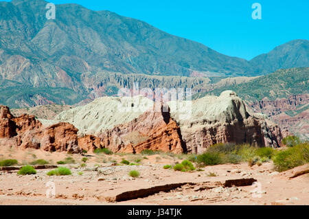 "Quebrada de Las Conchas" Felsformationen - Salta - Argentinien Stockfoto