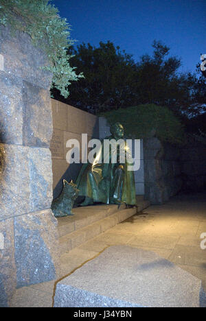 Das Franklin Delano Roosevelt presidential Memorial auf der national Mall in Washington, D.C. Stockfoto