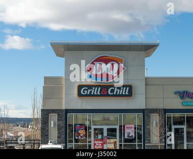 Eine Dairy Queen Grill & Chill-Lage in Calgary, Alberta, Kanada Stockfoto