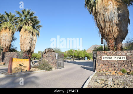 PALM SPRINGS, CA - 24. März 2017: Living Desert Zoo und Gärten. Gegründet im Jahr 1970 als Zoo und botanischen Garten bis zu den Wüsten der Stockfoto