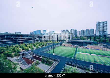 West-Dorfgemeinschaft, das Retrofit-Projekt, Chengdu Stockfoto