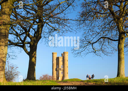 Broadway Tower, Cotswolds, Worcestershire, England, Vereinigtes Königreich Stockfoto