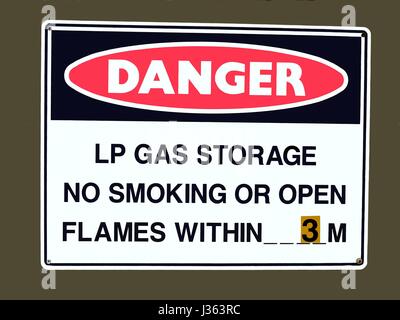 Warnschild Stockfoto