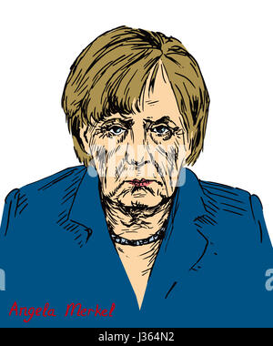 Angela Dorothea Merkel Kanzler von Deutschland, Führer der Christlich Demokratischen Union (CDU) Stockfoto