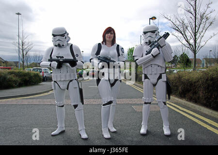 Star Wars: Sturmtruppen aus 99. Garnison, UK Stockfoto