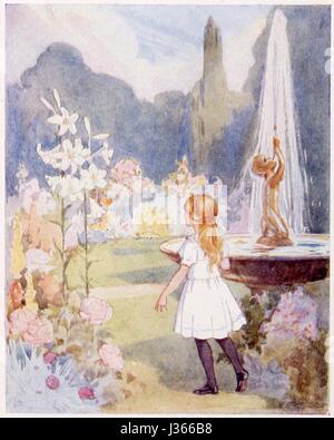 Illustration von Margaret Tarrant Alice in Wonderland von Lewis Carroll London, Ward Lock, 1916. Stockfoto