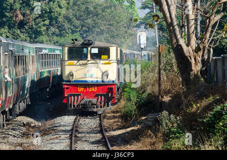 S-Bahn, Yangon kreisförmigen Bahn, Yangon, Myanmar, Stockfoto