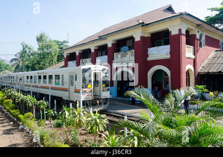 S-Bahn, Yangon kreisförmigen Bahn, Yangon, Myanmar, Stockfoto