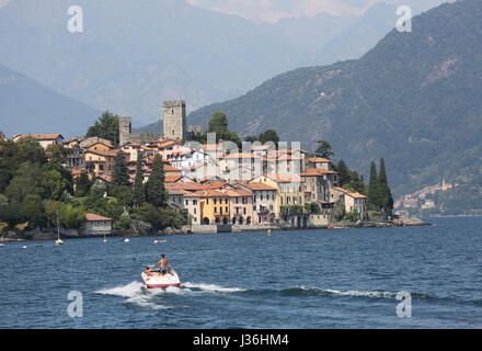 Italien Santa Maria Rezzonico an der Ecke sehen, Lombardei Stockfoto