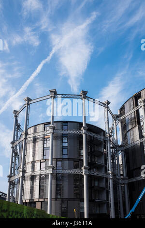 Kings Cross Sanierungsprojekt auf industriellen Brachland, Borough of Camden, London, England, Vereinigtes Königreich Stockfoto