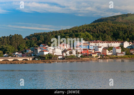 Stadtlandschaft, Noia, La Coruña Provinz, Region Galicien, Spanien, Europa Stockfoto