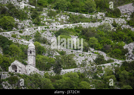 Alte Kirche in Stari Grad, Kotor, Montenegro Stockfoto