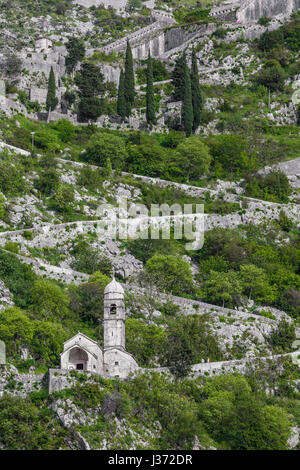 Alte Kirche in Stari Grad, Kotor, Montenegro Stockfoto