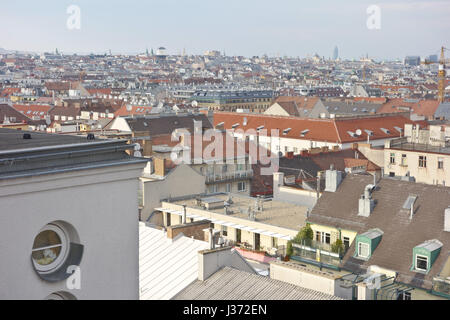 Wien, Blick Vom Reumannhof Über Margareten Stockfoto