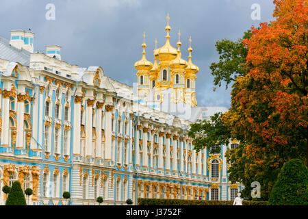 Der Katharinenpalast, Puschkin, in der Nähe von Sankt Petersburg, Russland Stockfoto