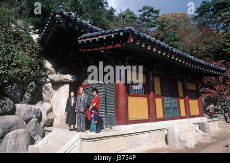 Sokkuram Tempel Teil der Bulguksa Tempel-Komplex, Leiter des Jogye-Ordens des koreanischen Buddhismus, Südkorea, Asien Stockfoto