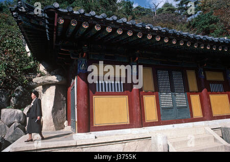 Sokkuram Tempel Teil der Bulguksa Tempel-Komplex, Leiter des Jogye-Ordens des koreanischen Buddhismus, Südkorea, Asien Stockfoto