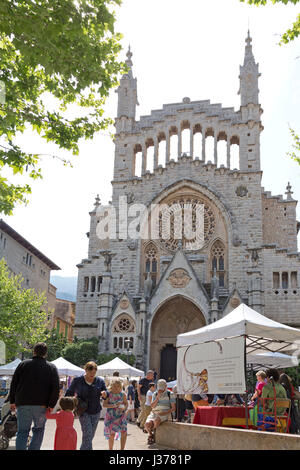 Kirche Sant Bartomeu in Sóller, Mallorca, Spanien Stockfoto