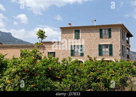 Haus in Sóller, Mallorca, Spanien Stockfoto