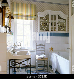 Nautischen Stil Badezimmer. Stockfoto