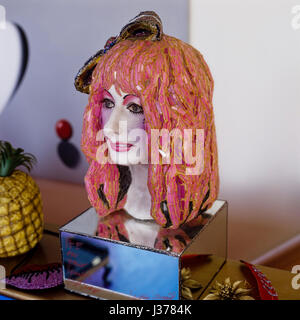 Figur der Frauenkopf. Stockfoto