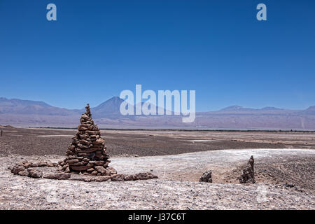 Bild mit Blick auf einige der Formationen in das Tal der Monde, Atacama Wüste, Chile gefunden. Stockfoto