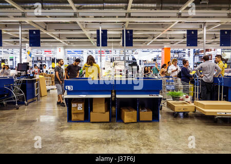 Miami Florida, Ikea, Geschäft, Möbel, Wohnaccessoires, Shopping Shopper Shopper Geschäfte Geschäfte Markt Märkte Markt Kauf Verkauf, Einzelhandel Geschäfte Stockfoto