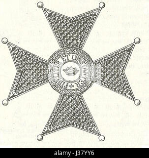 Commandeurskruis Orde van de Ernestijnen Voor 1864 Stockfoto