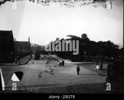 Ein Bild von Church Hill aus Petty's Hotel, Teil der Sammlung des Powerhouse Museums. Die Aussicht fängt das historische Wesen der Gegend während einer bestimmten Zeit ein. Stockfoto