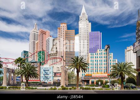 New York New York Hotel & Casino, Las Vegas, Nevada, USA Stockfoto