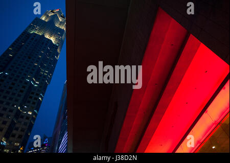 22.02.2017, Singapur, Republik Singapur, Asien - ein Blick auf die Bank Gebäude in Singapore's Financial District. Stockfoto