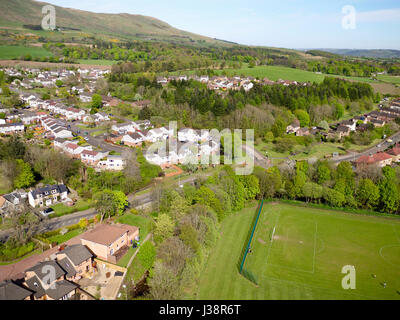 Luftbild-Drohne Foto von Lennoxtown, East Dunbartonshire Stockfoto