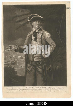 Oberst Arnold, der provinziellen Truppen gegen Quebec befahl (NYPL b12610206 421480) Stockfoto