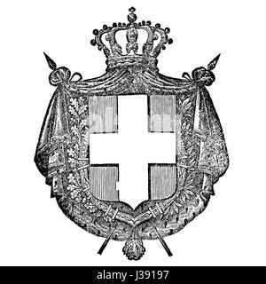 Wappen des Königreichs Sardinien 2 Stockfoto