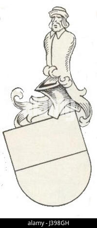 Der Titel bezieht sich auf ein Wappen, dessen Herkunft oder Details derzeit unbekannt sind. Ein COA repräsentiert in der Regel eine Familie, Region oder Institution, und sein Design weist häufig Symbole oder Muster auf, die eine spezifische historische oder familiäre Bedeutung haben. Stockfoto