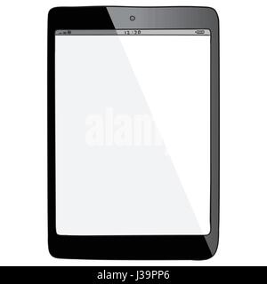 Tablet PC Hand gezeichnet Vector Illustration. Stock Vektor