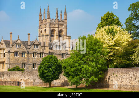 Ansicht des Merton College. Universität Oxford, Oxford, Oxfordshire, England, Vereinigtes Königreich Stockfoto