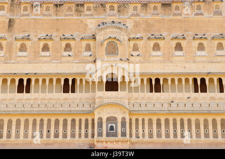 Schöne Junagarh Fort in Bikaner Stadt in Indien. Rajasthan Stockfoto