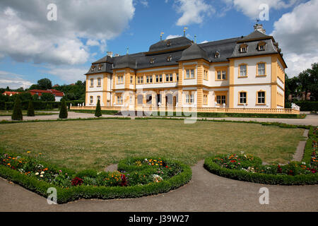 Schloss Veithoechheim, Dependance Sommerresidenz der Fuerstbischoefe von Wuerzburg, Veitshöchheim, Unterfranken, Bayern, Deutschland Stockfoto