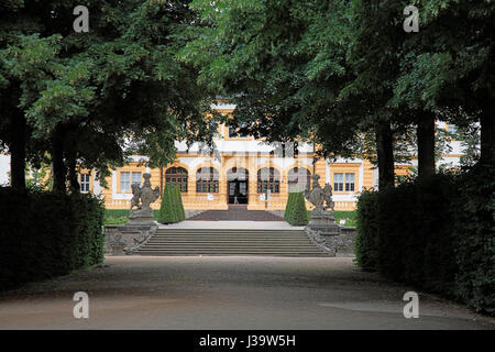 Schloss Veithoechheim, Dependance Sommerresidenz der Fuerstbischoefe von Wuerzburg, Veitshöchheim, Unterfranken, Bayern, Deutschland Stockfoto