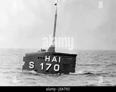 Die deutschen u-Boot S 170 Hai in der Ostsee Stockfoto