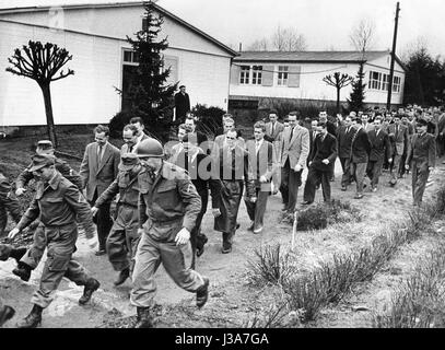 Deutsche Soldaten in Andernach, 1956 Stockfoto