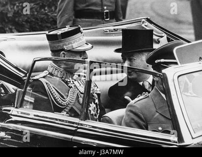 König Paul i. von Griechenland und Theodor Heuss, 17. September 1956 Stockfoto