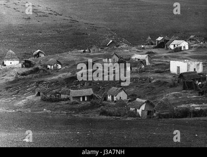 Bergdorf in Marokko, 50er Jahre Stockfoto