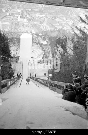 Vier-Schanzen-Tournee 1963/64: individuelle springen in Innsbruck 1964 Stockfoto