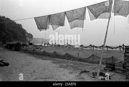 Die Fischerei Dorf Vitt auf der Insel Rügen, 1963 Stockfoto