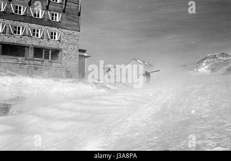 Weißseehaus am Mölltaler Gletscher in der Nähe von Flattach, 1962 Stockfoto