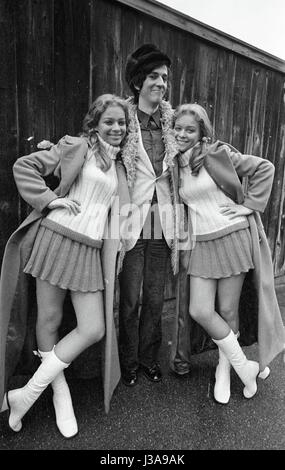 Ilja Richter und die Koenig Zwillinge, 1970 Stockfoto