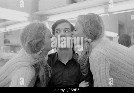 Ilja Richter und die Koenig Zwillinge, 1970 Stockfoto
